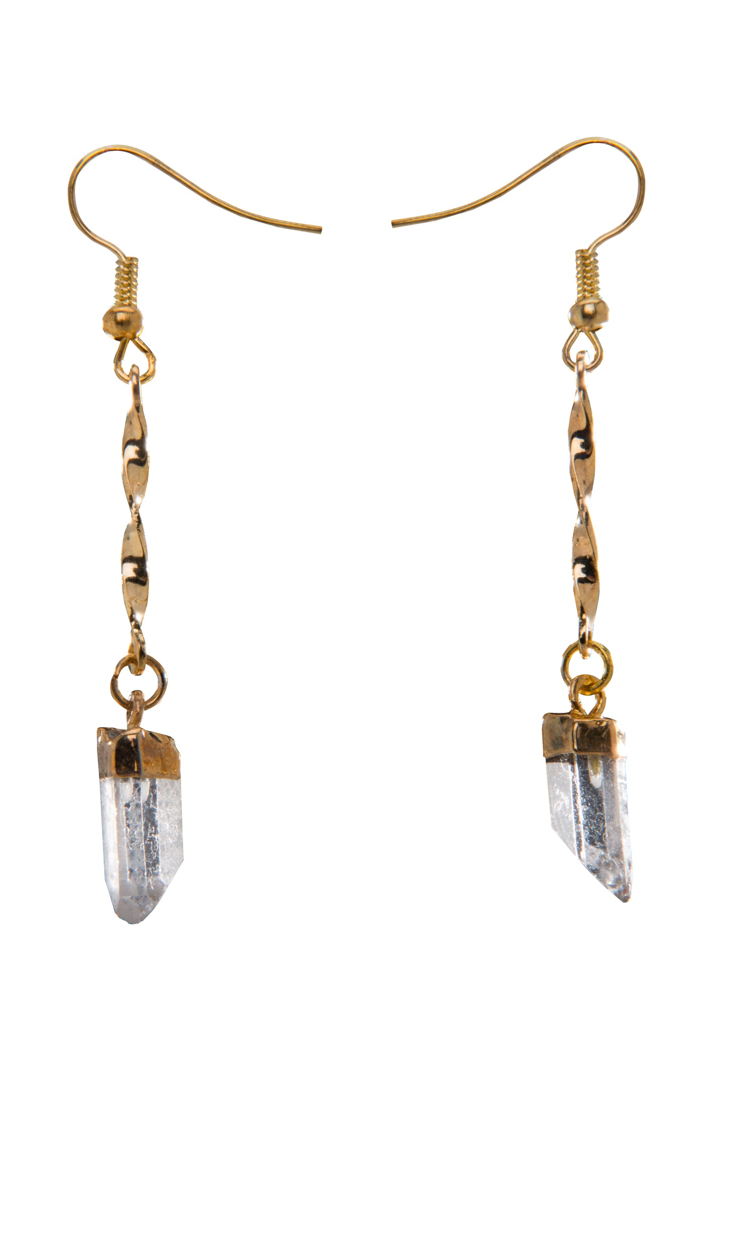 Ponta de Cristal com Corrente e Electroplate