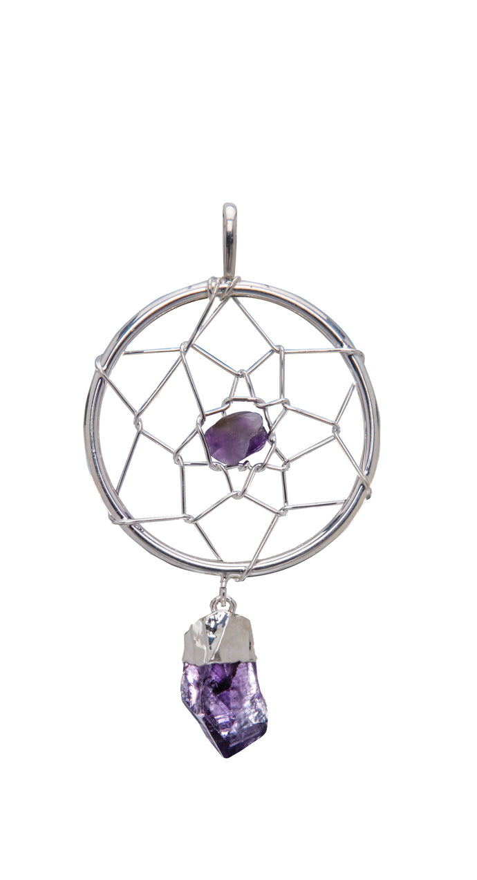 Dream Catcher com Ponta de Ametista